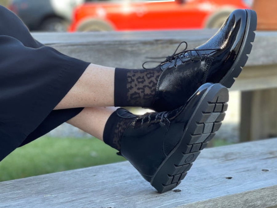 Orthotic Friendly Tango's Shoes | Aco Comfort Astro Black