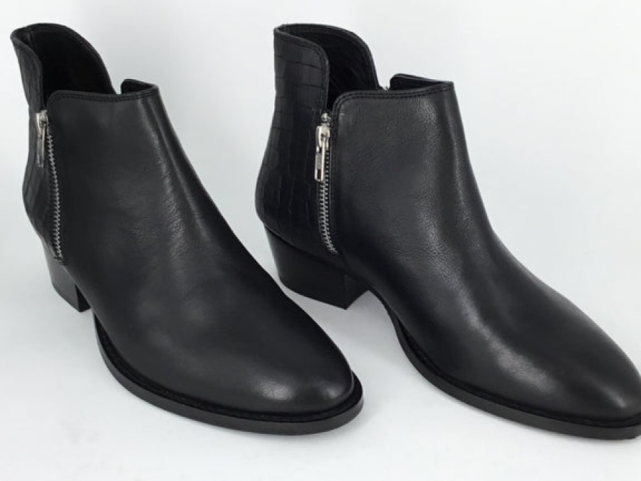 Ankle Boots Tango's Shoes | Via Nova Emmaz Black Croc