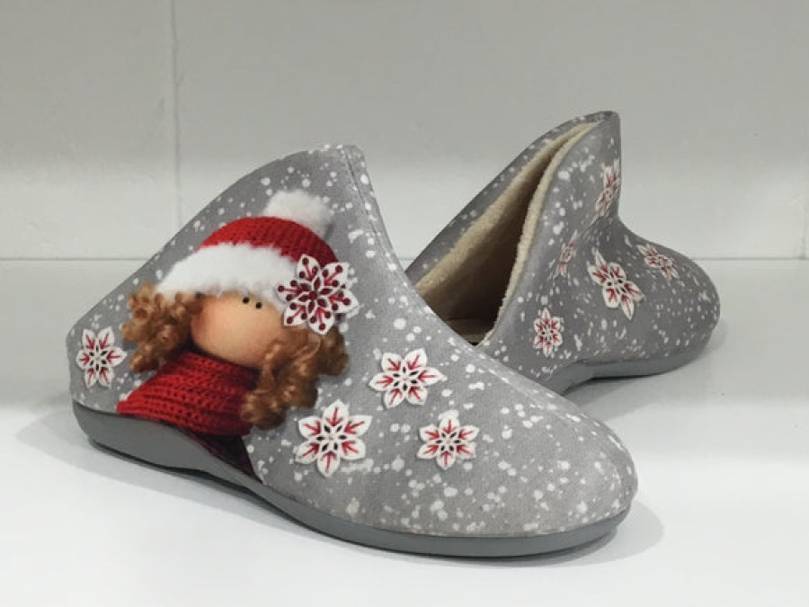 Slippers Tango's Shoes | Devalverde Flirt Grey