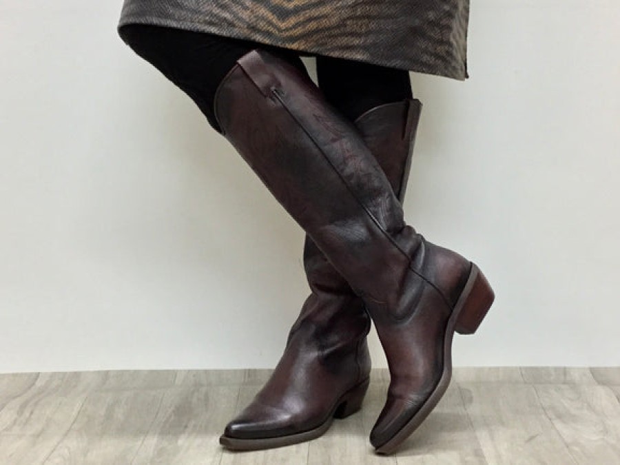 Boots Tango's Shoes | Felmini Naomi Burnished Burgundy