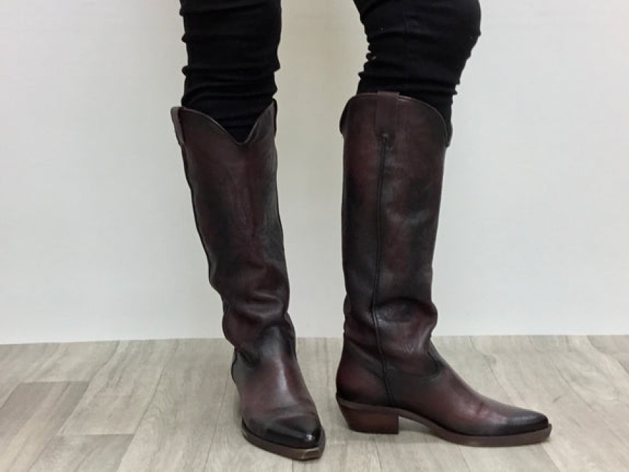 Boots Tango's Shoes | Felmini Naomi Burnished Burgundy