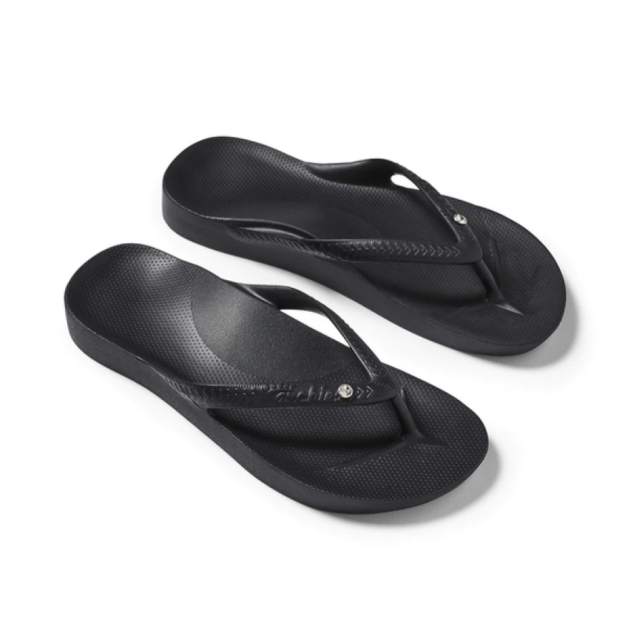 Orthotic Friendly Tango's Shoes | Archies Jandals Crystal Black