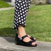 Sandals Tango's Shoes | Via Nova Lite Dakin Black Croc