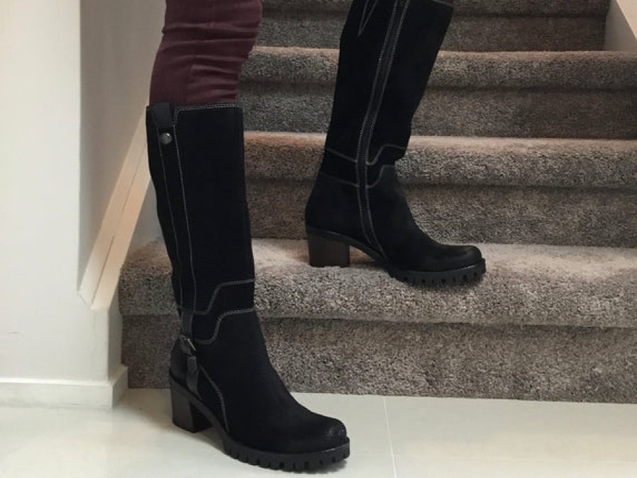 Full Length Boots Tango's Shoes | Manas Santiago Black